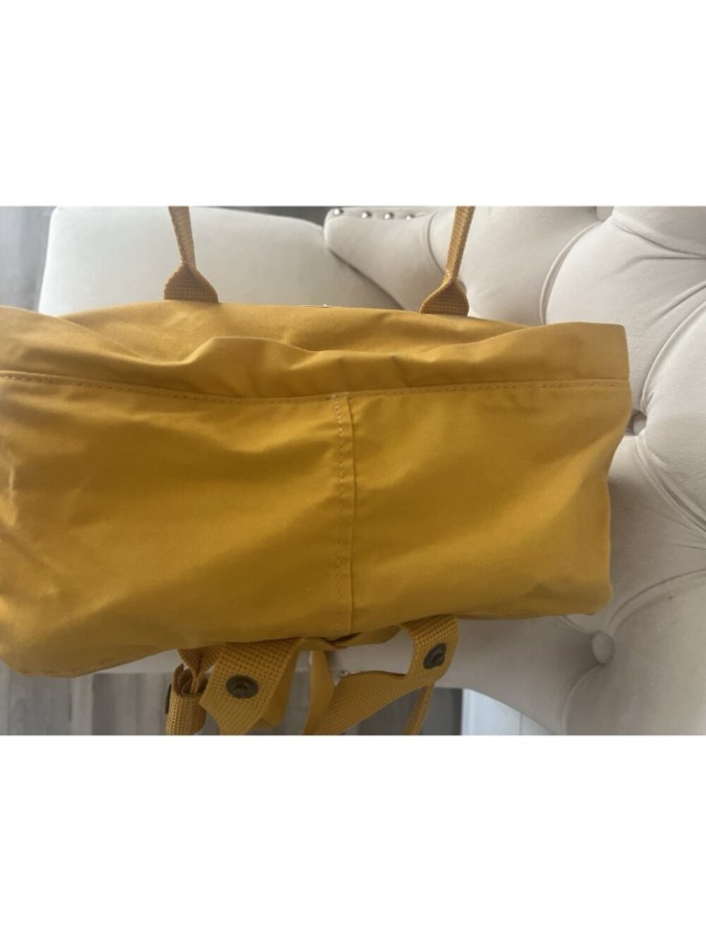 Fjallraven Kanken Backpack Yellow School Bag w Seat Pad 23510 Lightweight - Picture 9 of 16